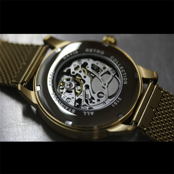 Montre squelette homme davis store